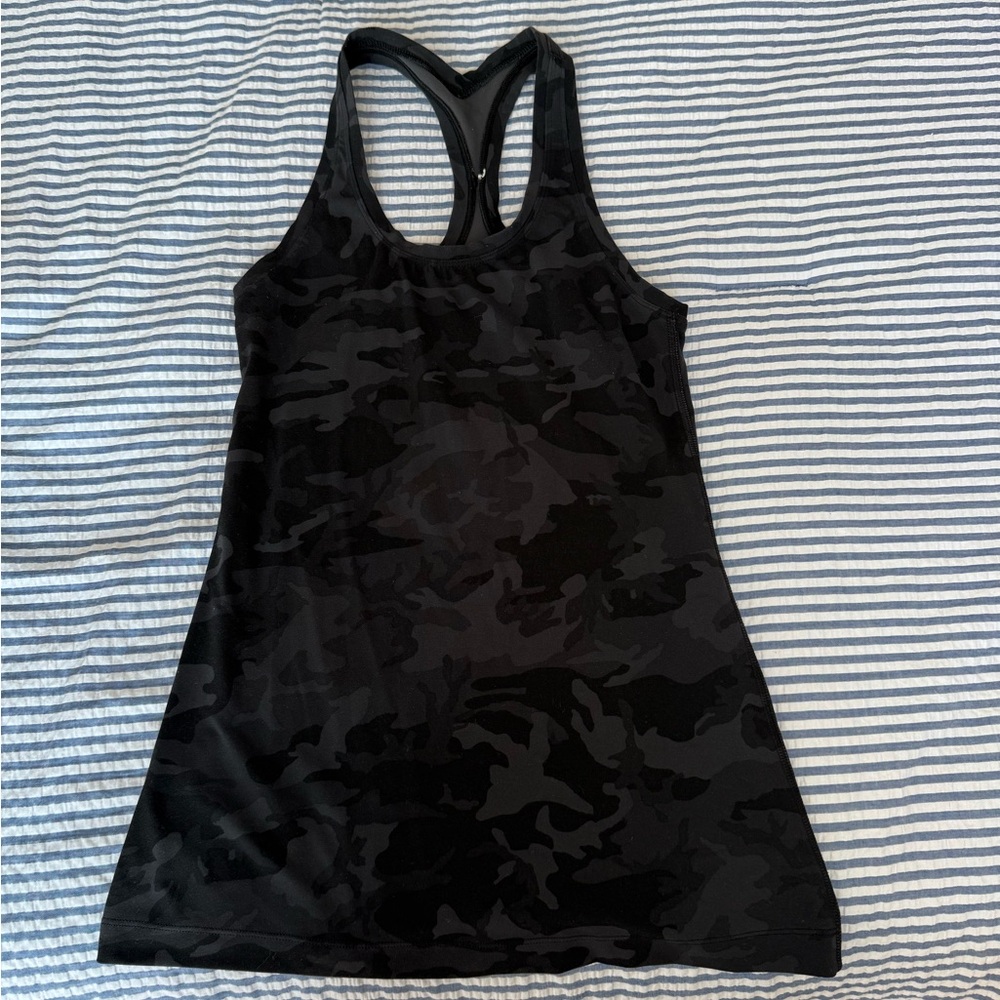 Lululemon Black Camo Tank Top